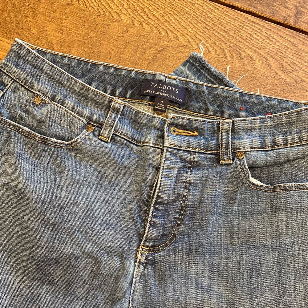 Talbots curvey five pocket jeans 6